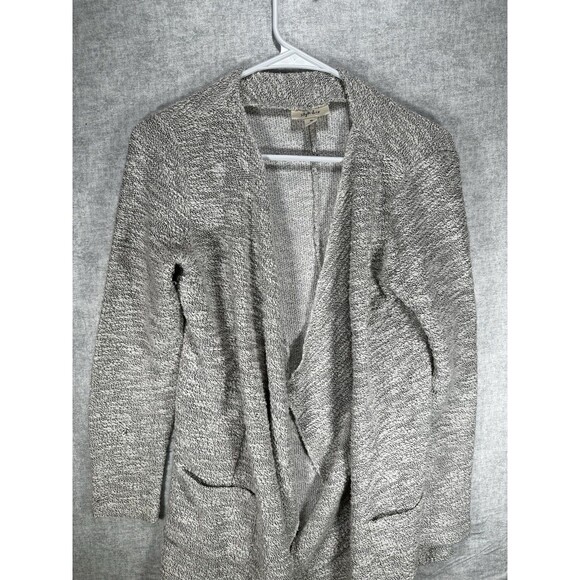 Style & Co Sweater Open-front Cardigan Textured Gray Women’s Size XS - Picture 3 of 7